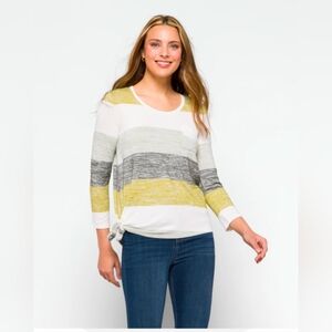 Vreelan 1 Pocket Side Knot Knit Top